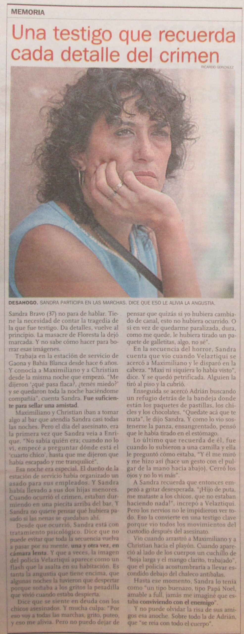 Elvira Torres, Elsa Gómez, Matías Bagnato, Marta Canillas, Silvia Irigaray, Nora Iglesias, Isabel Yaconis y Viviam Perrone, de la Asociación Civil Madres del Dolor (2018).